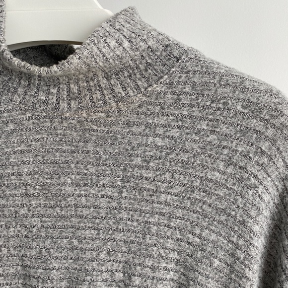 SATURDAY/SUNDAY Anthropologie Mariah Ribbed Knit Midi Dress Small Grey - Picture 5 of 9